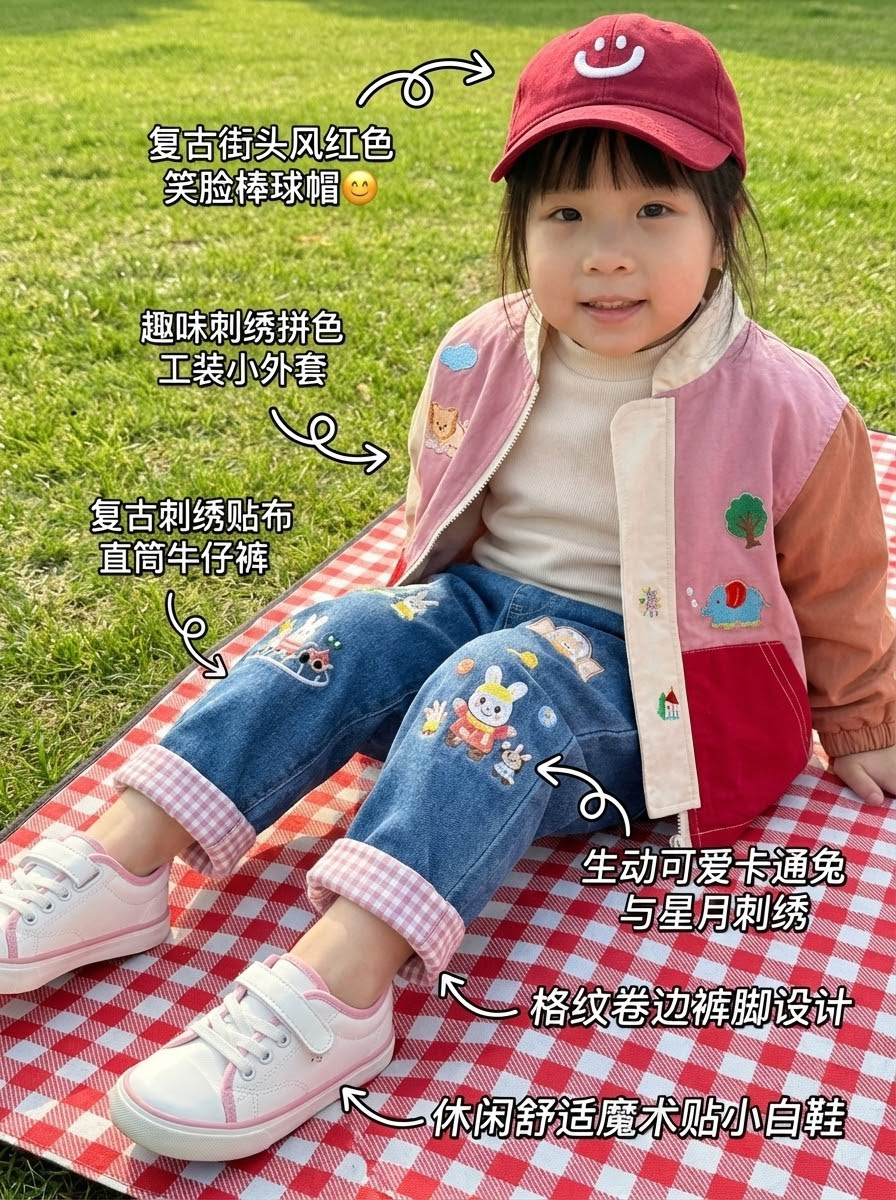 Picnic scene outfit display