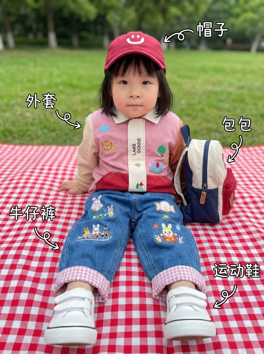 Simple style outfit display